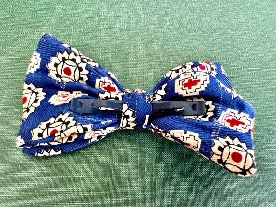 Vintage Silk Bow Tie | 1950s 60s - image 7