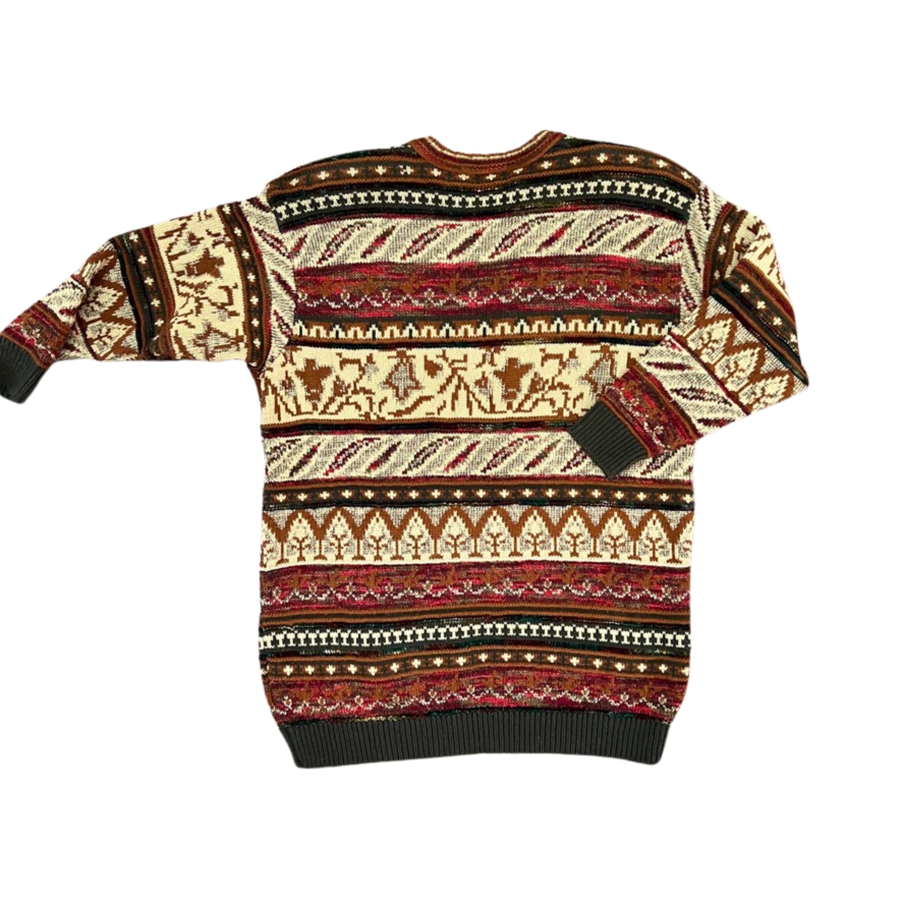 Vintage outlets Liz Claiborne Metallic Fair Isle Sweater