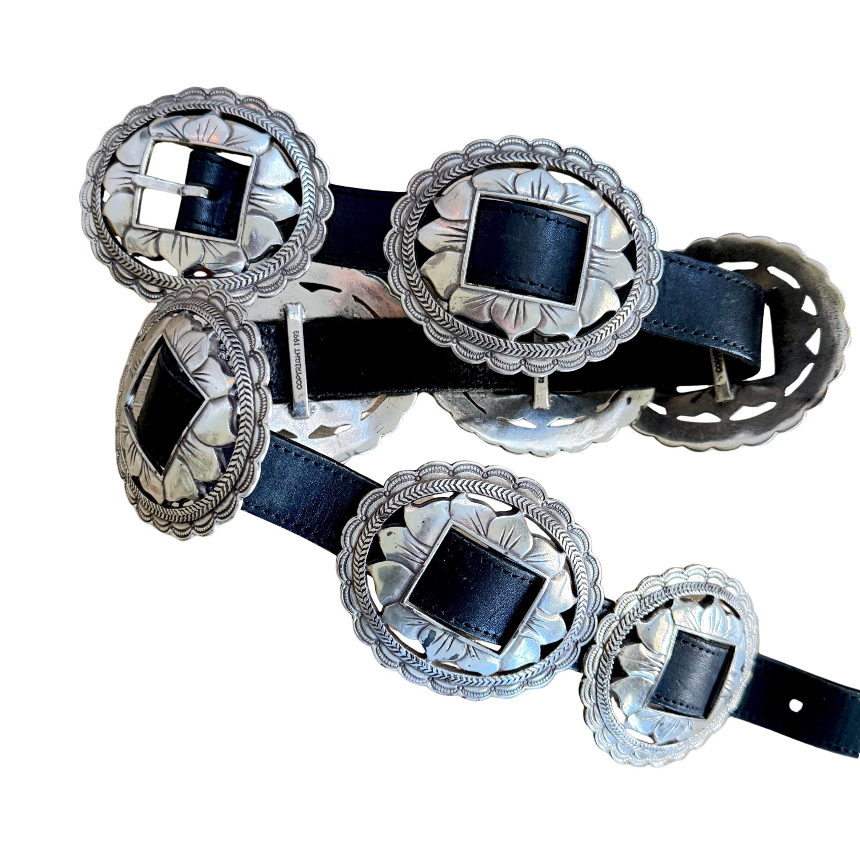 Black Western Belt Braided Silver - Etsy
