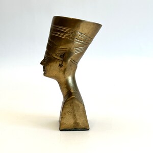 Brass Egyptian Bust Figurine image 3