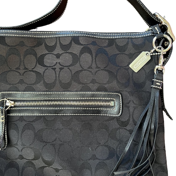 Vintage Y2K Coach Black Signature Shoulder Bag – Coach Soho 9349