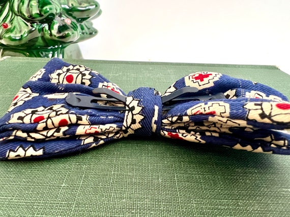 Vintage Silk Bow Tie | 1950s 60s - image 6