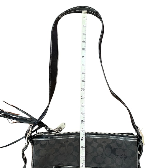 Vintage Y2K Coach Black Signature Shoulder Bag – Coach Soho 9349