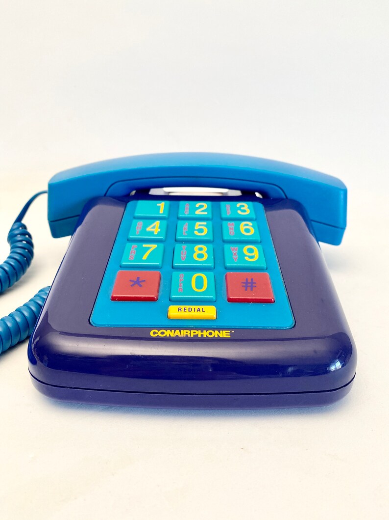 Vintage 1990s Color Brights Conair Landline Phone Push Etsy