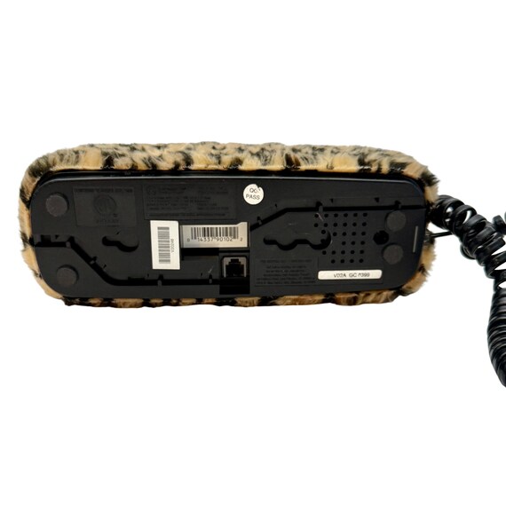 Téléphone fixe noir rouge blanc forme de bouche lèvres vintage - Ameublement