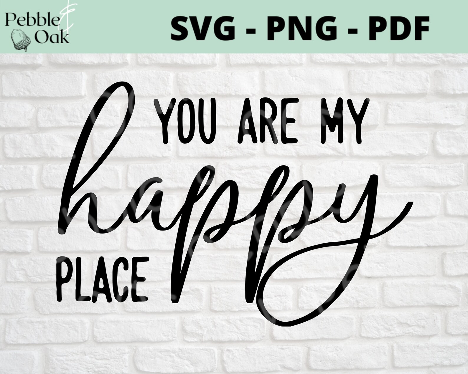 You Are My Happy Place Svg Love Quote SVG Happy Place Cut Etsy España