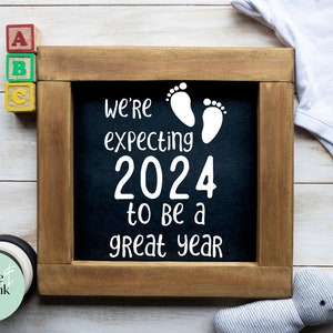 Expecting 2024 Svg - Baby Announcement SVG - Pregnancy Announcement Svg - Pregnancy Cut Files - New Baby Svg - Baby on the way svg