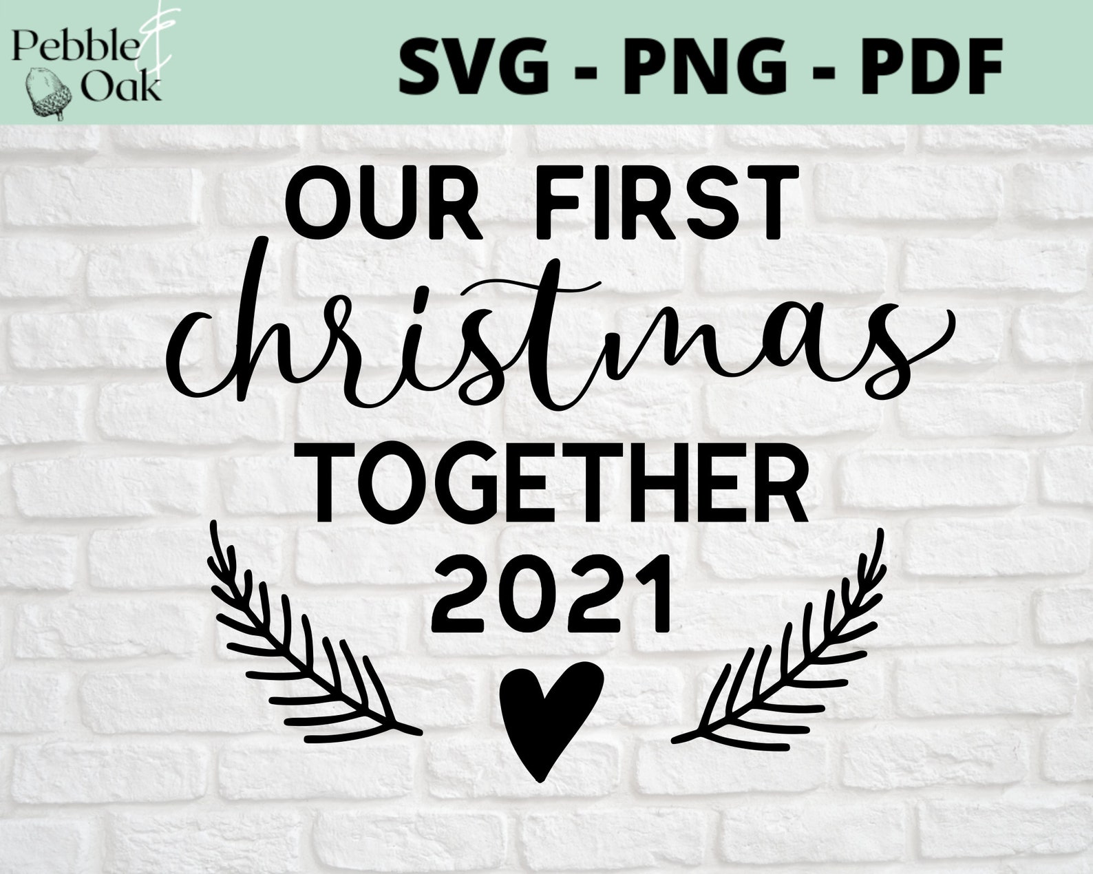 Our First Christmas Together SVG Christmas Ornament Svg Etsy