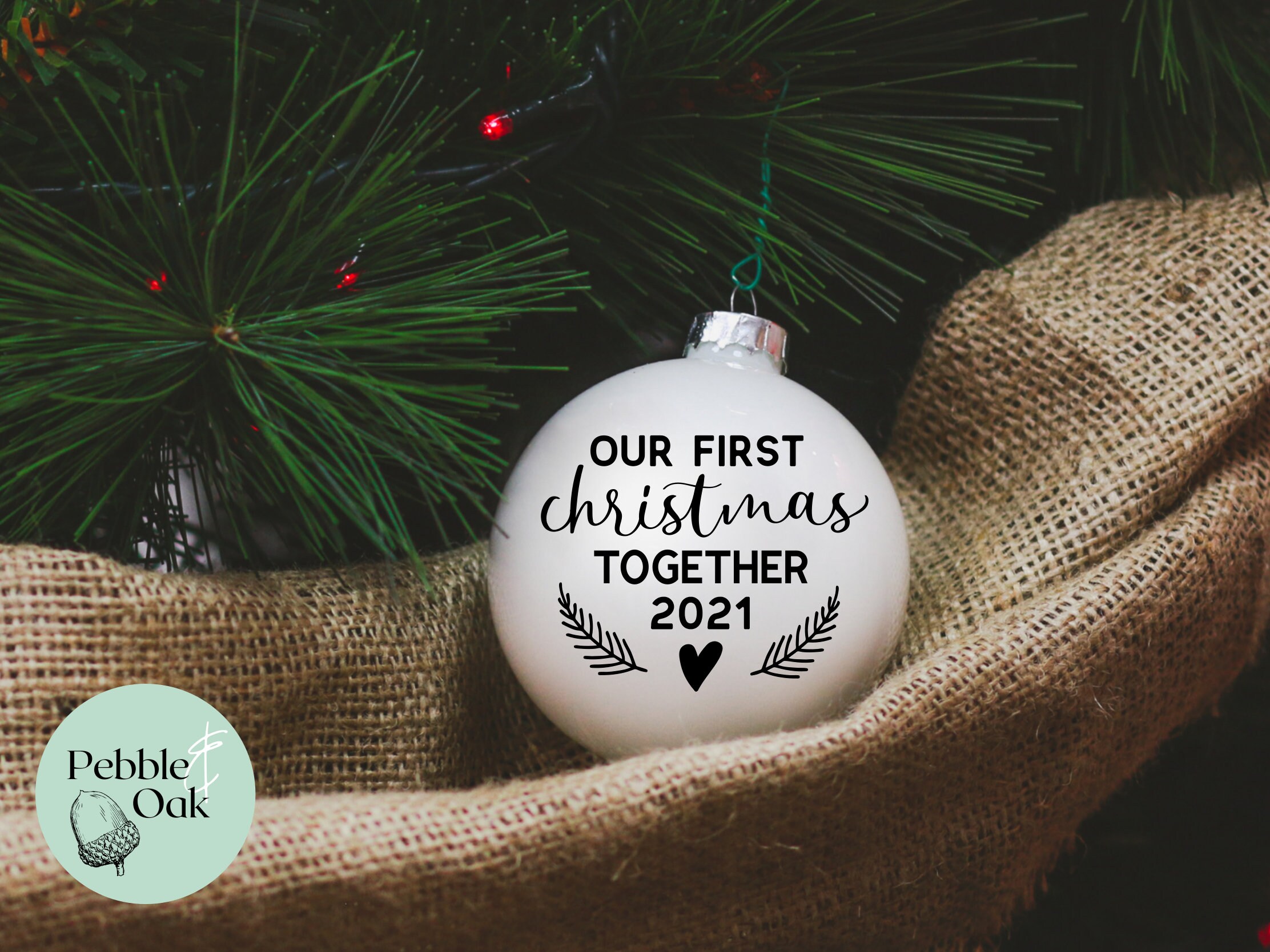 Our First Christmas Together SVG Christmas Ornament Svg Etsy