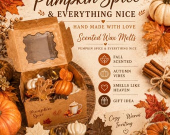 Pumpkin Spice Fall Themed Wax Melts
