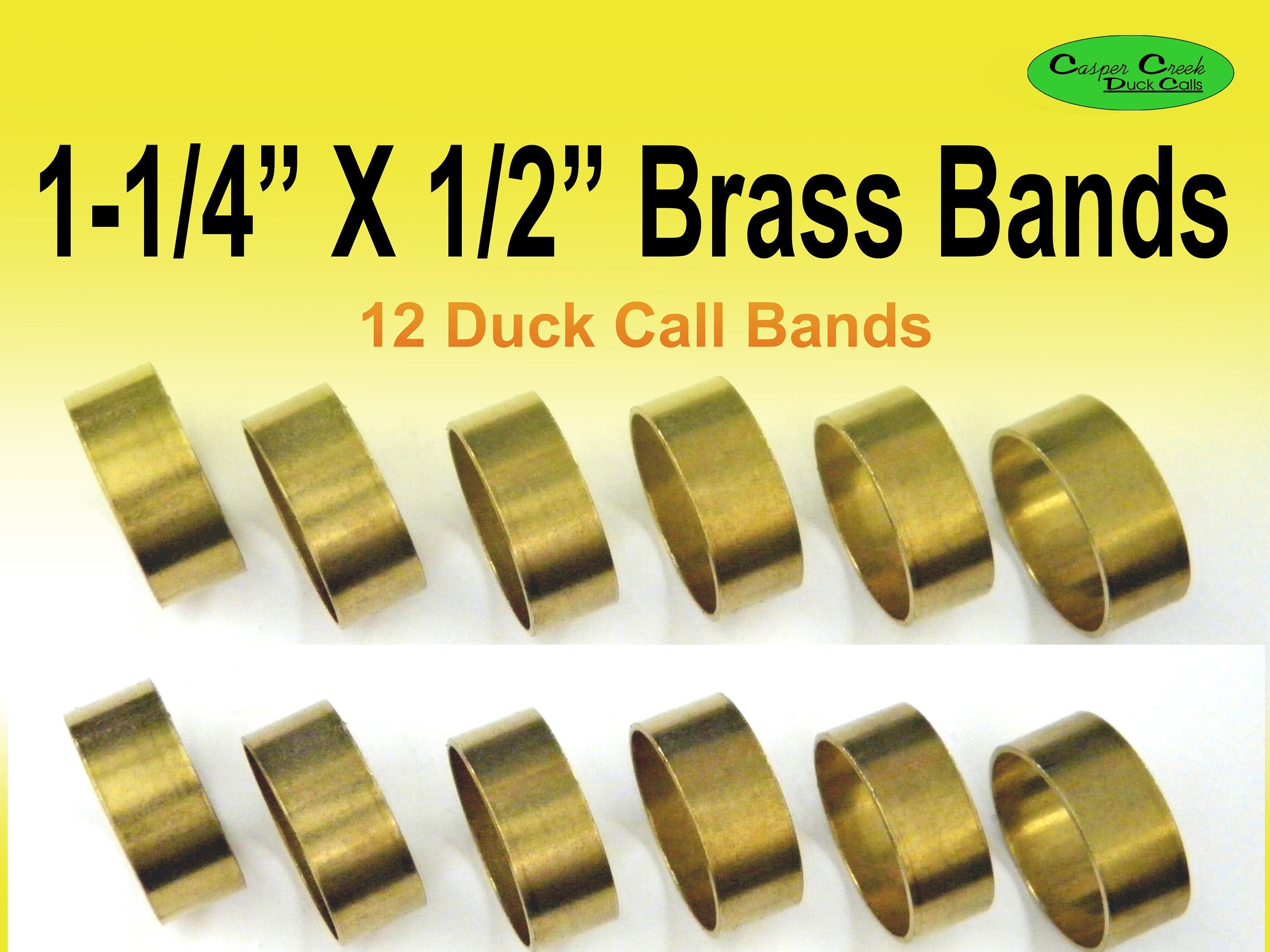 Aluminum & Brass American Made Duck Call Bands, Mandrels, and More..