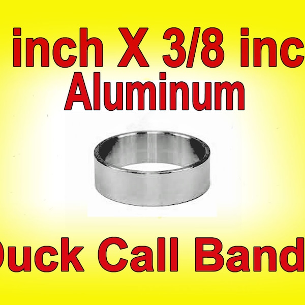 Duck Call Bands, Aluminum 1" X 3/8", (1 dozen) 12 each