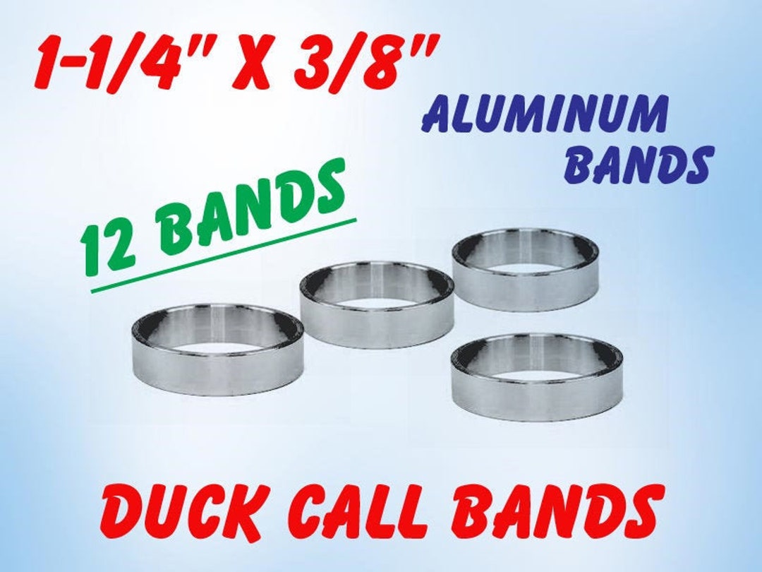 Duck Call Bands, Aluminum 11/4 X 3/8, 1 Dozen 12 Each Etsy