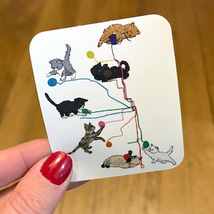 CTA Cats | Sticker | Chicago | Cats | Kittens