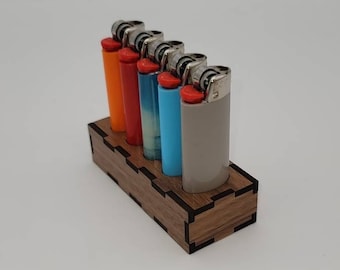 Plywood Lighter Holder (for regular sized BIC lighters)