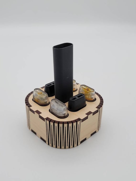 Circular Plywood Vape Cart Holder (for Luster Pods) - Etsy