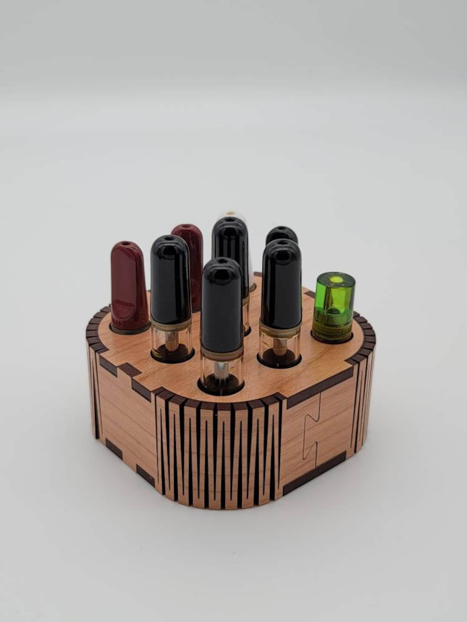 Circular Plywood Vape Cart Holder for 510 or Airo Pro Carts Etsy