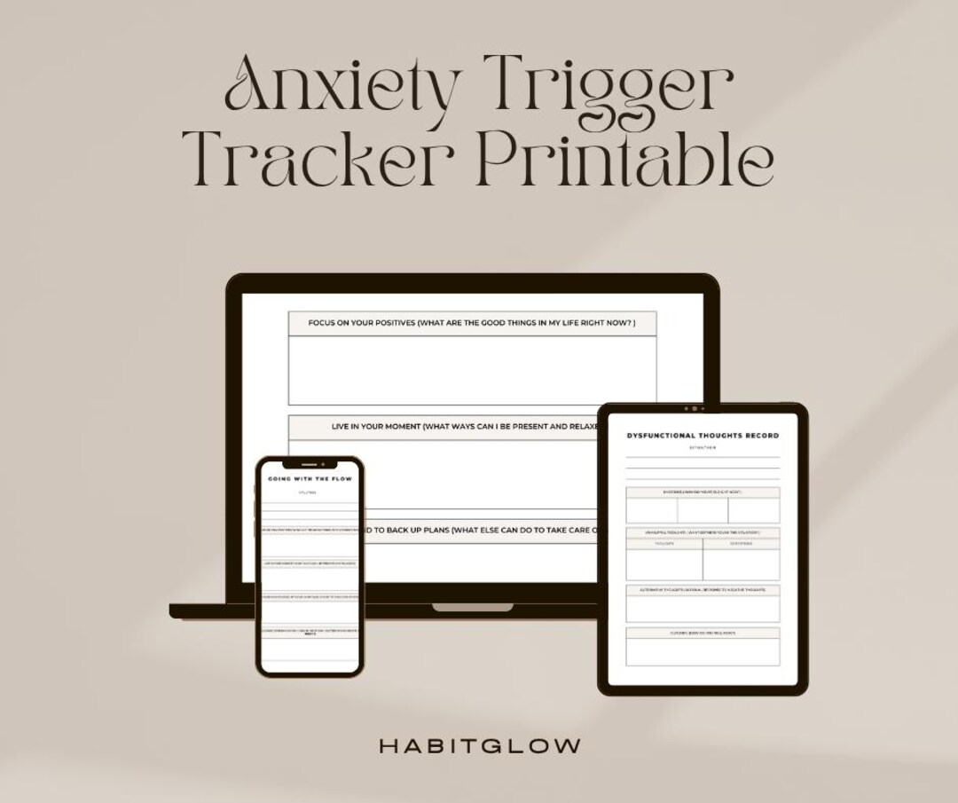 Anxiety Trigger Map.pdf Anxiety Trigger Tracker | 4-week Pattern Analysis (PDF Download) - Etsy