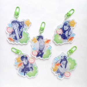 tmr x tgthr keychain / cute acrylic keychain / frutiger aero y2k heisei retro aesthetic kpop keyring / phone strap / dangly kpop charm