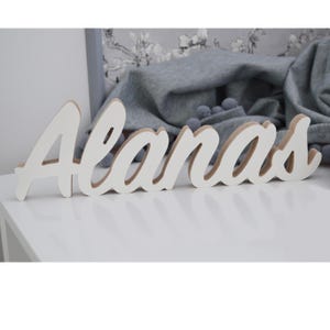 Custom 3D Name Wood Signs, Wood Name Cutout, Custom Home Wood Shelf Decor, Personalized Sign, Freestanding Letters, Word Cut outs