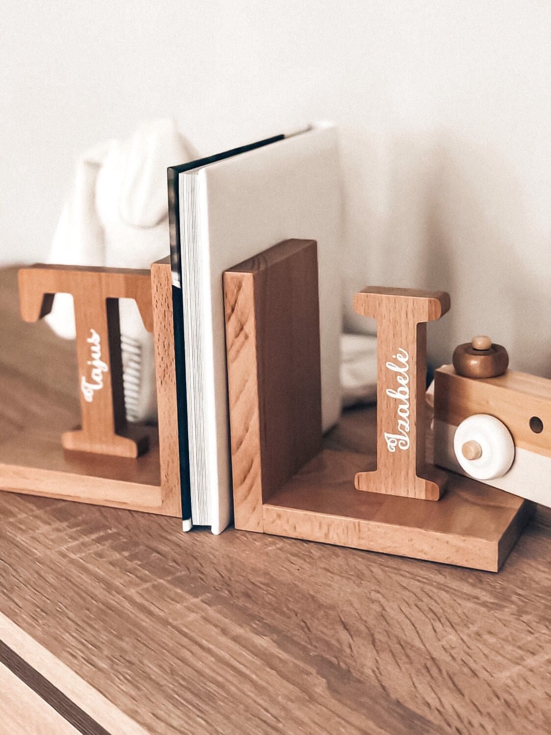 Personalized Baby Book Ends First Initials,bookend for Kids Room,baby ...