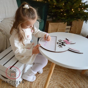 Tablero de dibujo para niños, pizarra blanca para niños, regalo de cumpleaños, decoración de la habitación, regalo de aprendizaje de Navidad, tablero de arte portátil, habitaciones para niños pequeños, caballete de pintura