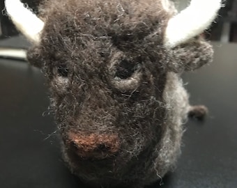 Needle Felted Bison