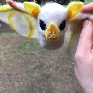 Needle Felted Honduran White Bat