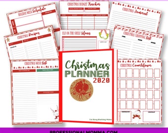 Christmas Planner Printable, Holiday Planner, Christmas Planner, Christmas Printable