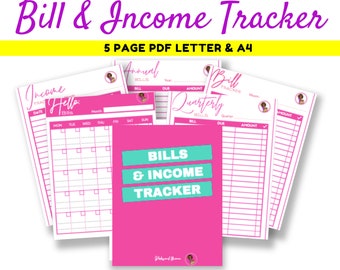 Bill Tracker, Monthly Bill Tracker Printable, Finance Planner, Bill Pay Checklist, Bill Organizer PDF, Bill Pay Calendar