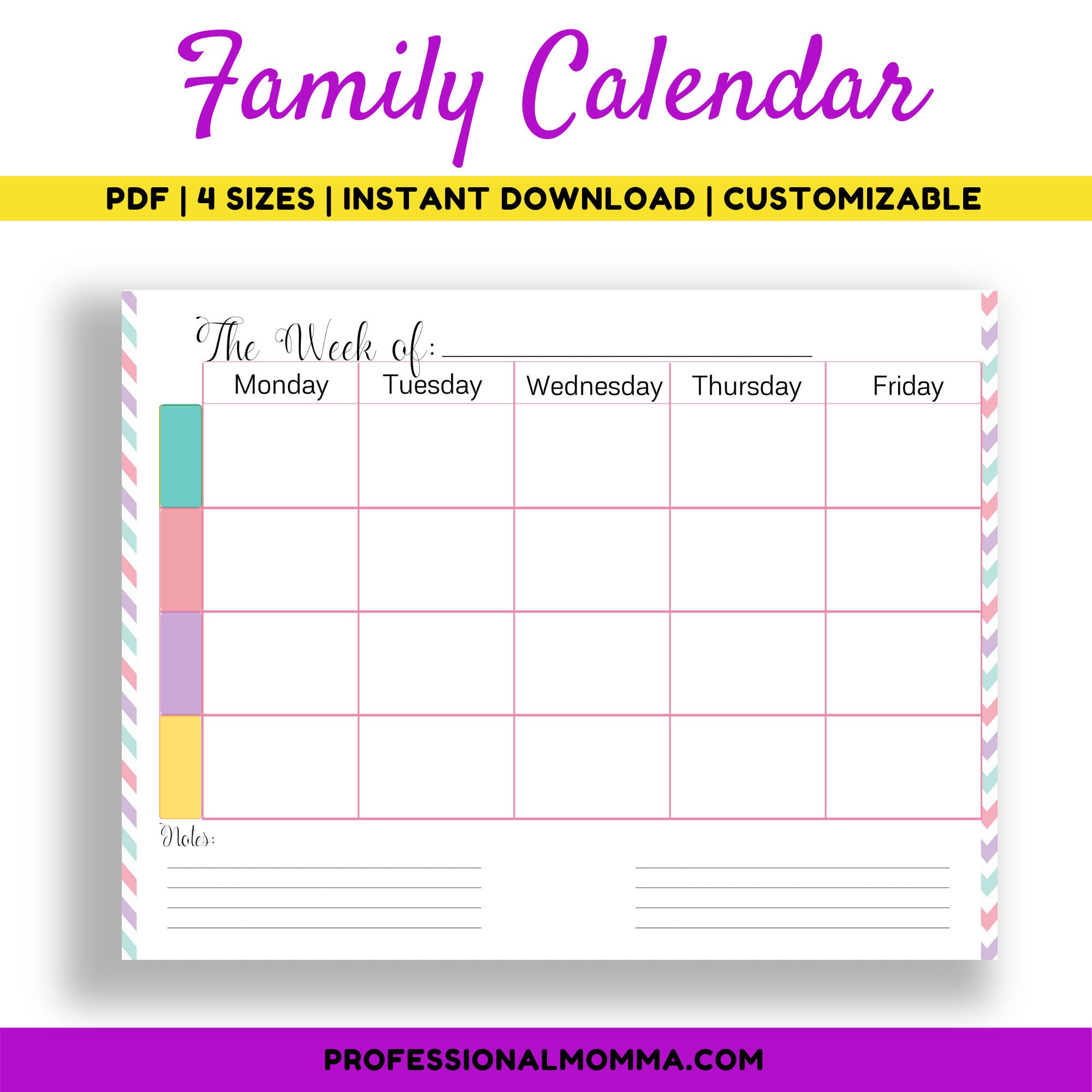 Family Calendar, Family Calendar Printable, Family Weekly Planner, Family Planning Wall Calendar, PDF - Etsy family-calendar-family-calendar-printable-family-weekly-planner-family-planning-wall-calendar-pdf-etsy