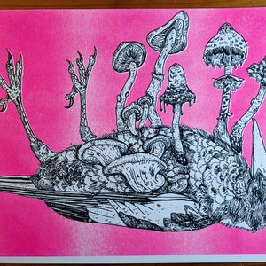 Of Rot Of Rebirth Risograph Print