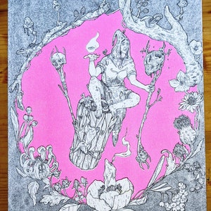 Baba Yaga Risograph Druck