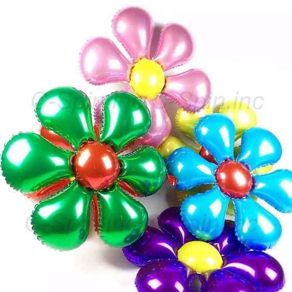 8 Color 26 Inch Flower Balloons Multi-colored Flora Bday Kids