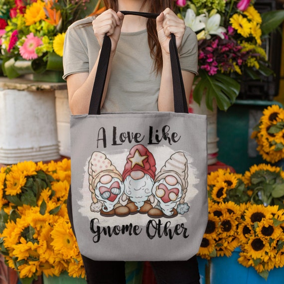 A love like gnome other tote bag love tote gnome | Etsy