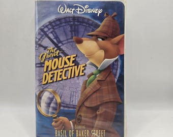 Vintage The Great Mouse Detective VHS Disney Clamshell Basil Baker Street Tested