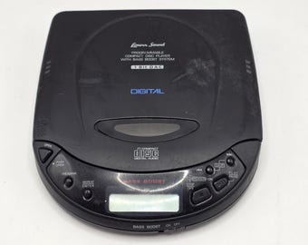 Lenoxx Sound CD-51 CD Player For Parts Black Bass Boost Vintage 1997 Retro