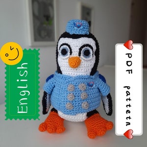 English PATTERN: Penguin Pip, T.O.T.S amigurumi image 1