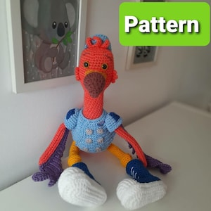 English PATTERN: Freddy, T.O.T.S amigurumi