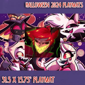 Hazbin Hotel- HALLOWEEN 2024 PLAYMAT SET [31.5 x 15.75"]