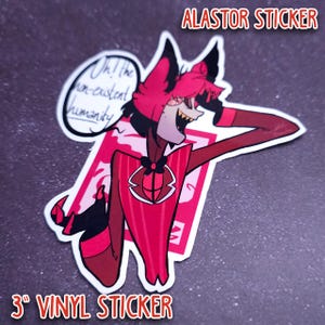 Hazbin Hotel ALASTOR &quot;Non-Existent Humanity&quot; STICKER