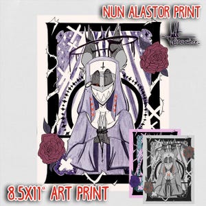 Hazbin Hotel - NUN ALASTOR PRINT [8.5x11&quot;]