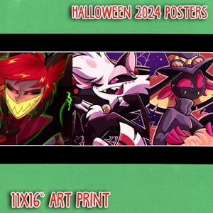Hazbin Hotel - ENSEMBLE D'AFFICHES HALLOWEEN 2024 [11 x 16 po.]