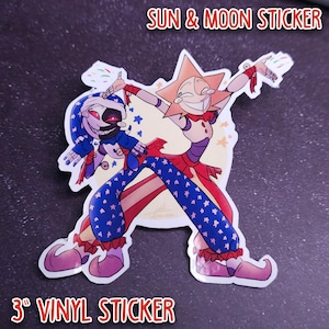 Five Nights at Freddy&#39;s SUN/MOON STICKER Set