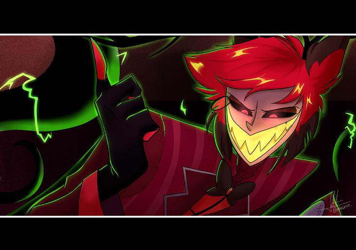 Hazbin Hotel- ALASTOR 光沢ポスター [11x16インチ] - Etsy 日本