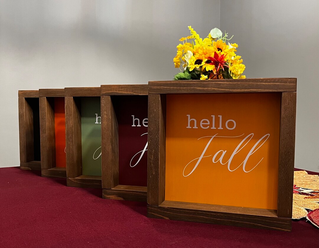Hello Fall Sign | Harvest Sign | Autumn Sign | Fall Sign - Etsy