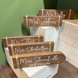 Teacher Desk Name Plate