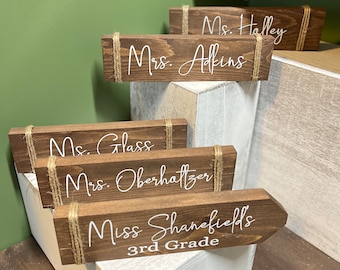 Teacher Desk Name Plate