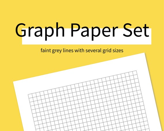 printable grid set graph paper etsy uk