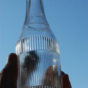 CURTICE BROTHERS PRESERVERS Blue Label Ketchup bottle, Rochester, N.Y.